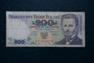 Banknot Polska PRL 200 złotych ser EK 1988 rok !!!