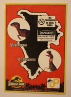 JURASSIC PARK - NA POCZTÓWCE SĄ NAKLEJKI Z DINOZAURAMI, CIEKAWA CZYSTA
