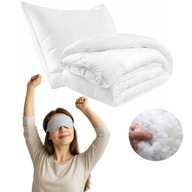 KOŁDRA CAŁOROCZNA POŚCIEL ANTYALERGICZNA 140x200 MIĘKKA CIEPŁA + PODUSZKA