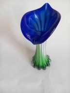 Murano wazon że szkła w kształcie kalii