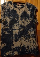 Podkoszulek koszulka Tie Dye granatowy niebieski 40 L 42 XL 44 XXL