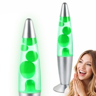 LAMPKA LAVA NOCNA LAMPKA WODNA RELAKSUJĄCA Z WOSKIEM LAWA ZIELONA NA BIURKO