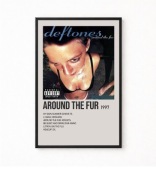 Plakat A4 z ramką DEFTONES "AROUND THE FUR" 21x29,7cm