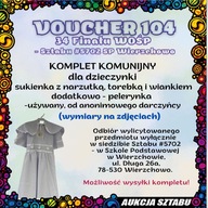 V104 - UŻYWANY KOMPLET KOMUNIJNY DLA DZIEWCZYNKI