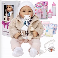 Lalka Bobas Interaktywny Realistyczna Mówi i Śpiewa Zestaw XXL jak Żywa