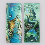 Pamiątkowy Banknot Kolekcjonerski Syrena Mermaid 2025 UNC Smart blikshop