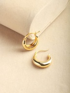 KOL3.1 Kolczyki koła Chunky Hoop srebro 925 Sterling Silver śr. 17mm Gratis