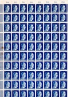 Deutsches Reich–arkusz 100×25 Pf Hitler MiNr 791 bez gumy okres historyczny