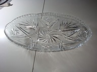 Misia owalna kryształowa z Prl