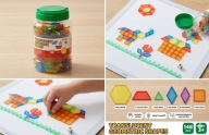 Masterkidz Półprzezroczyste Geometryczne Klocki: Edukacja i Kreatywność!