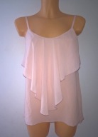 BLUZKA ZWIEWNA FALBANA ASYMETRYCZNA LUZNA TOP S