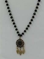 Naszyjnik z fasetowanych koralików łapacz snów - stal 316L -KLASA I DESIGN