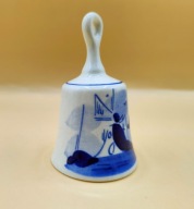 DZWONEK vintage KOLEKCJONERSKI biało-kobaltowy