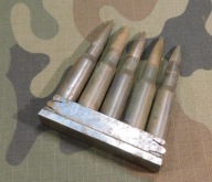 Carskie naboje do Mosina w ładowniku.