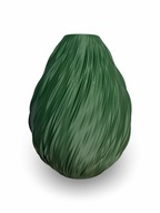 Wazon na Suszki - kwiaty LEGO 19cm Zielony Nowoczesny Pofalowany