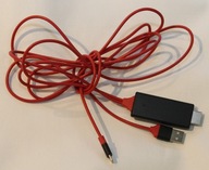 Adapter przejściówka Konwerter Kabel Lightning HDMI FHD USB iPhone iPad