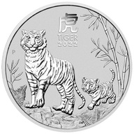 LUNAR III ROK TYGRYSA 2022 1/2 Oz Ag 9999 AUSTRALIA 50 cents mennicza