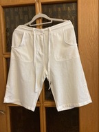 SZORTY COOP UNITS (S) BIAŁE BAWEŁNA LEN