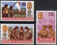 Indonezja 1986 Znaczki 1201-3 ** harcerstwo