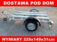 PRZYCZEPA PRZYCZEPKA MOTOCYKLOWA, NA 3 MOTORY Lekka 750kg