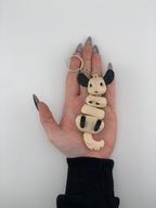 Brelok ruchoma szynszyla kolor beżowy