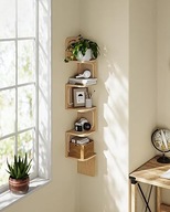 REGAŁ PÓŁKA NAROŻNA 5 POZIOMÓW DO KUCHNI POKOJU PRZEDPOKOJU