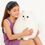 GRUBY MIŚ KOT PLUSZOWA PODUSZKA ZABAWKA-30CM IDEALNY NA PREZENT ŚWIĘTA