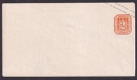 1866 Księstwa Niemieckie Hamburg koperta całostka Mi U4 *