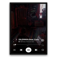 Plakat z ramą 30x40cm Dilemma Central Cee rap muzyka| Pomysł na Prezent