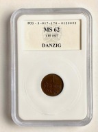 1 FENIG PFENNIG 1937 WOLNE MIASTO GDAŃSK PCG 62