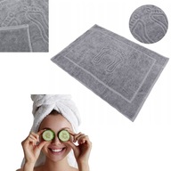 DYWANIK LAZIENKOWY MATA BAWELNA SZARY STOP DUZY CHLONNY SZARY SZYBKOSCHNACY