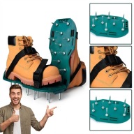 AERATOR NAKŁADKI NA BUTY 26 KOLCÓW STALOWY RĘCZNY TRAWNIK RENEW FORCE 35MM