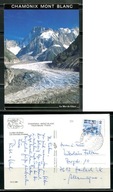K21696)Francja: Chamonix, Mont Blanc - Panorama, wyslany 1990