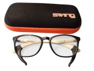 Oprawki okulary dziecięce SWING moro + etui + silikonowe zauszniki