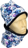 KOMPLET ZIMOWY CZAPKA + KOMIN Styl STITCH JESIENNO ZIMOWY OCIEPLANY