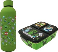 Zestaw Śniadaniowy MINECRAFT - Pojemnik Na Jedzenie + Bidon