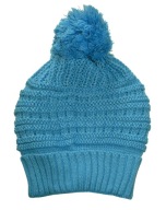 Czapka beret z pomponem rozm 50-54 Akryl (284)