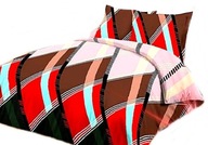 pościel z satyny 220x240 2x70x80 + 2x50x60 + 1x40x40 zamek S 02 romby