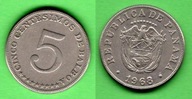 Panama 5 centésimos, 1968 KM#23.2