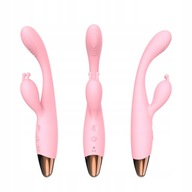 WIBRATOR KRÓLICZEK 3W1 PODGRZEWANY DAMSKI MOCNY DWA SILNIKI INTENSYWNY