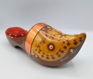 Francuski chodak drewno miedz wiszący l 70-te XX w