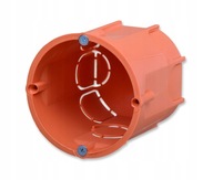 PUSZKA PODTYNKOWA POMARAŃCZOWA GŁĘBOKA Z WKRĘTAMI 10 sztuk PK60