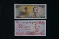 Banknoty Wietnam 500-1000 Dong 1988 rok stan 1 !!!