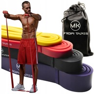 Zestaw 4 gum oporowych do ćwiczeń taśmy powerband