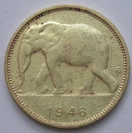 Kongo Belgijskie 1 frank 1946 - słoń