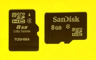 microSDHC 8 GB >> S A N D I S K
