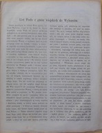 Wielogłowski Walery List Posła z gmin wiejskich do Wyborców 1861