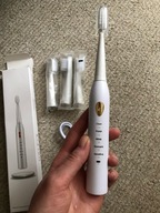 Nowa Szczoteczka Soniczna do mycia zębów Biała + 4 końcówki
