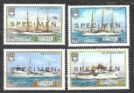 TUVALU - żaglowce 1987 ** Mi B-430-3 Próba (2309)