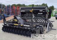 Siewnik Zbożowy Nadbudowany 2-Talerzowy Agregat Zestaw EURO-MASZ SNT30 3m